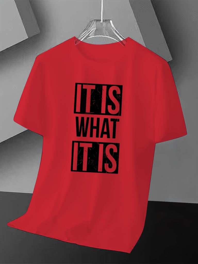 Funny Letter It Is What It Is T Shirt Unisex Unisex Tee Summer Novelty Oversize Streetwear Ironic Humor Weirdcor Sarcastic Hilarious