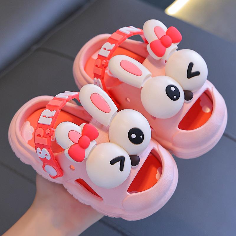 Children's Clogs Baby Slippers Boys and Girls Summer Sandals Closed-Toe Toddler Kids Bath Non-Slip Soft Sole Beach