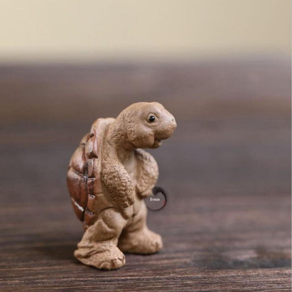 Yixing Zisha Turtle Tea Pet & Incense Holder Ornament