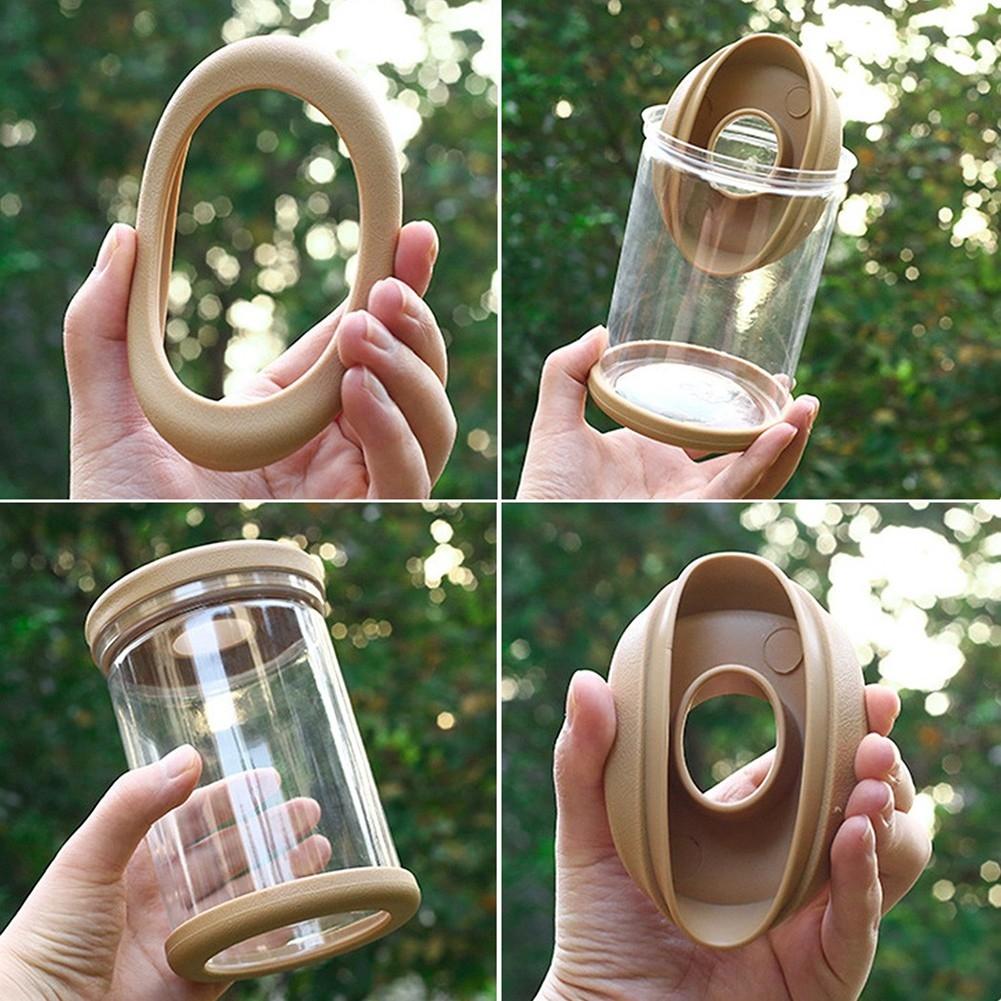 Breathable Clear Plant Container for Small Indoor Gardens and Decor