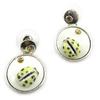NOA [G0392] - White 'Nacre En Folie' Designer Earrings