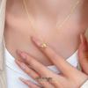 Cui Yan S925 Sterling Silver Korean Minimalist Rope Knot Heart Necklace for Women - 2025 Simple Style Clavicle Chain