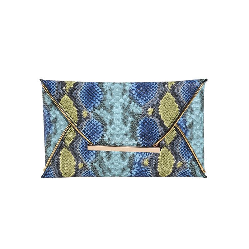 New Snake Pattern Personalized Fashion 2025 Autumn Trend Simple Fashion Simple Hand Envelope Bag Women