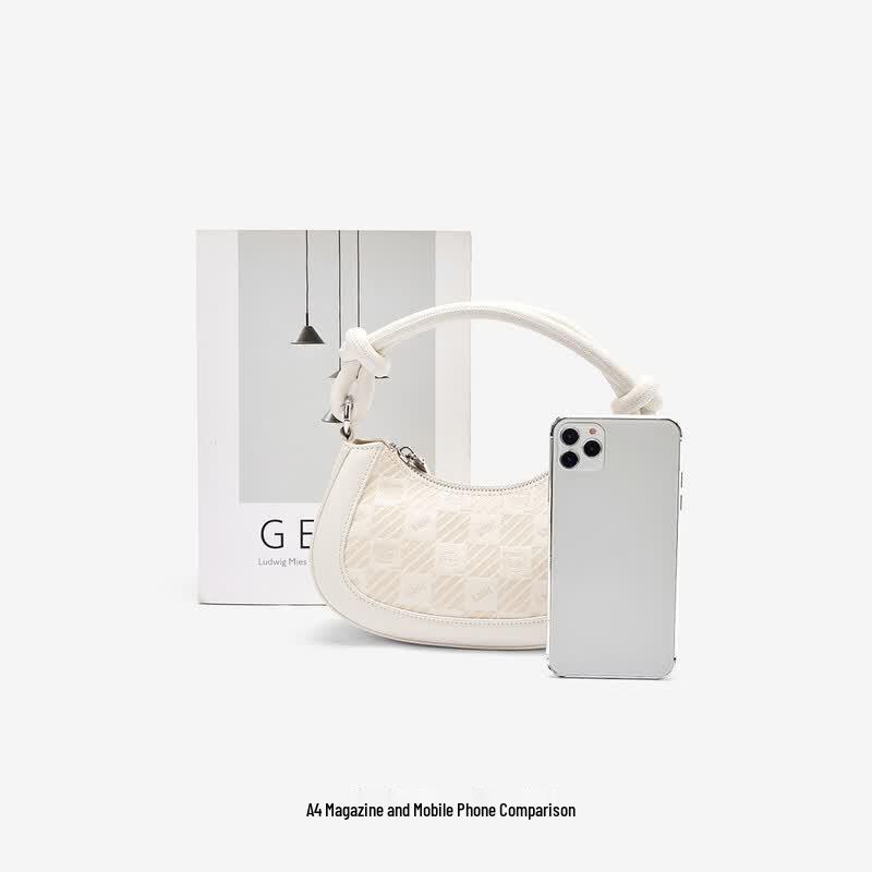 Semir Luo Xiaohei Checkerboard Underarm Crossbody Bag