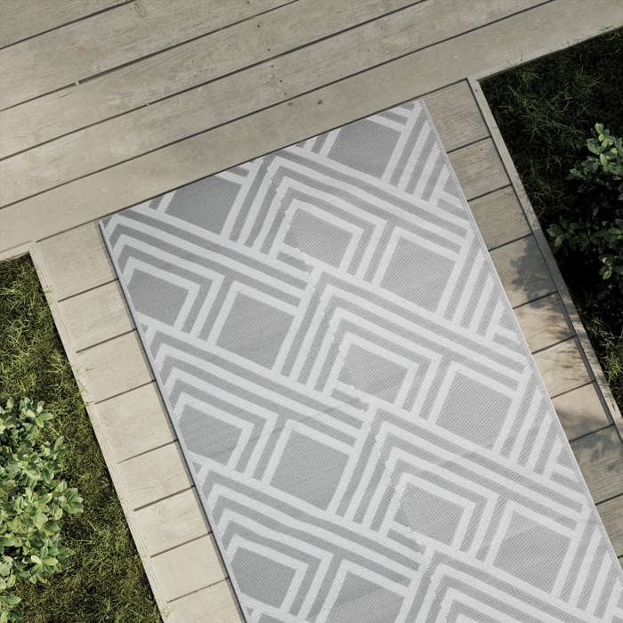VidaXL Tapis d'extérieur ARAKIL gris 80 x 150 cm PP 368561
