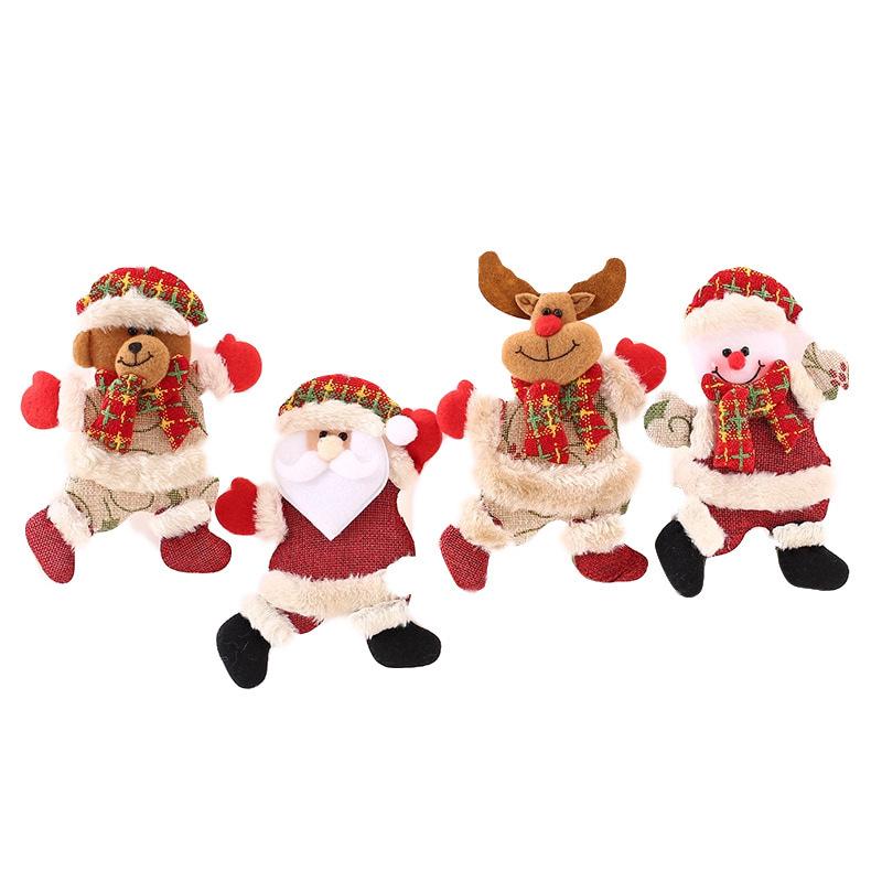 Christmas Tree Accessories Pendant Christmas Doll Christmas Decorations, Dancing Cloth Puppet Small Hanging Pendant Gift