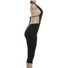 Spring/Summer 2026 European & American Women's Sexy Deep V-Neck Backless Slim-Fit Jumpsuit