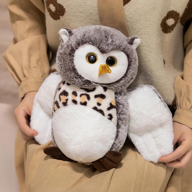20/25CM Simulation Funny Owl Soft Stuffed Animal Soft Plush Toy for You Boys and Girls Perfect Birthday Holiday Gift