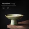 Ceramic High-Footed Snack and Dessert Plate