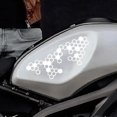 Motorcycle Stickers Honeycomb Gear Stickers for Moto Creative Oil Tank Decoration Decals Bicycle Scooter Motorcycle Accessories