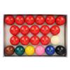 22Pcs 52.2mm 2.1in Snooker Billiard Pool Table Balls Set Resin Lime Powder Pigment