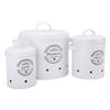 3PCS Potato Onion Storage Bin Carbon Steel Farmhouse Potatoes Holder Kitchen Storage Canisters Jars Containers for Countertop