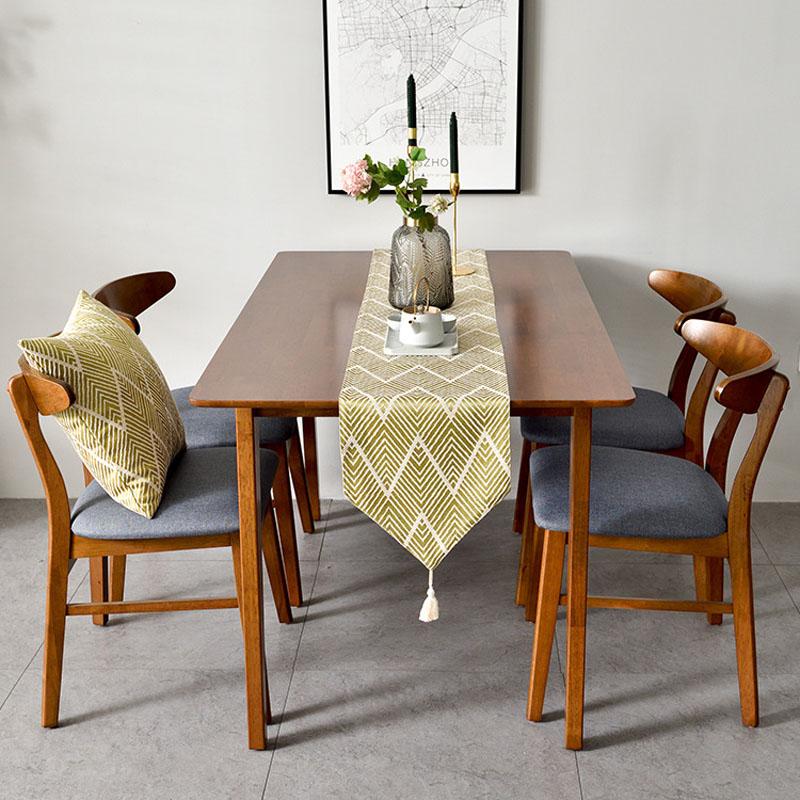 New Simple Stereo Jacquard Wavy Table Runner Simple Home Decor Table Runner Rectangular Living Room Dining Table Cover Towel