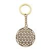 Flower of Life Symbol Sacred Geometry Keychain for Men Best Seller Boho Gift for Her Minimalist School Accessory