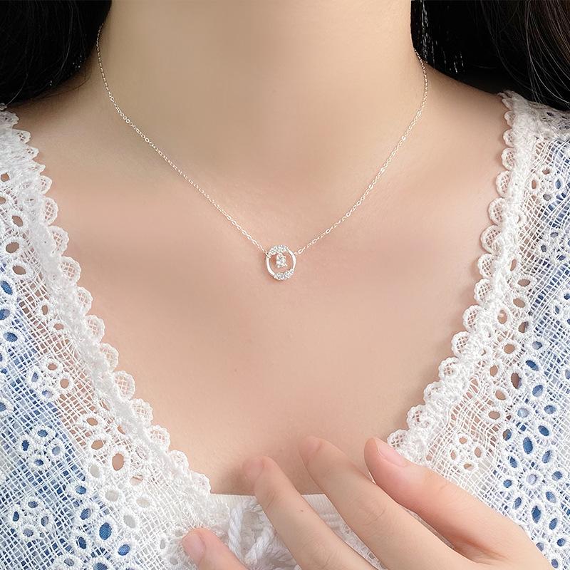 Circular Necklace Fashionable, Fresh, Individualized, Elegant, and Elegant Girls' High Grade Collar Chain
