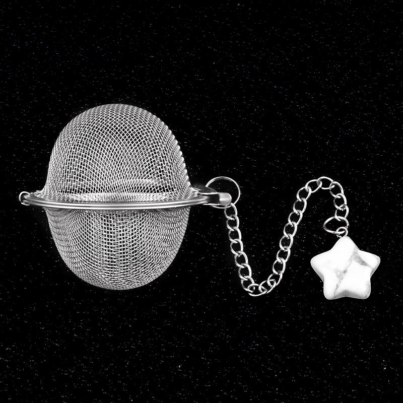Tea Strainer Natural Stone Star-Shaped Stainless Steel Strainer For Making Tea Seasoning Bag Spice Box Accessory