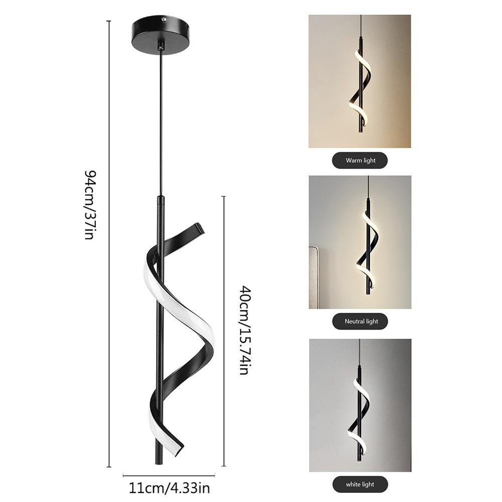 Minimalist Aluminum Black Long Strip Chandeliers For Living Room Wall Decor LED Hanging Light Small Chandelier Dimmable