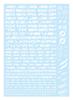 HiQ Parts TR Decal 3 Alphabet White for Plastic Models (1 Sheet) (TR3-A-WHI)