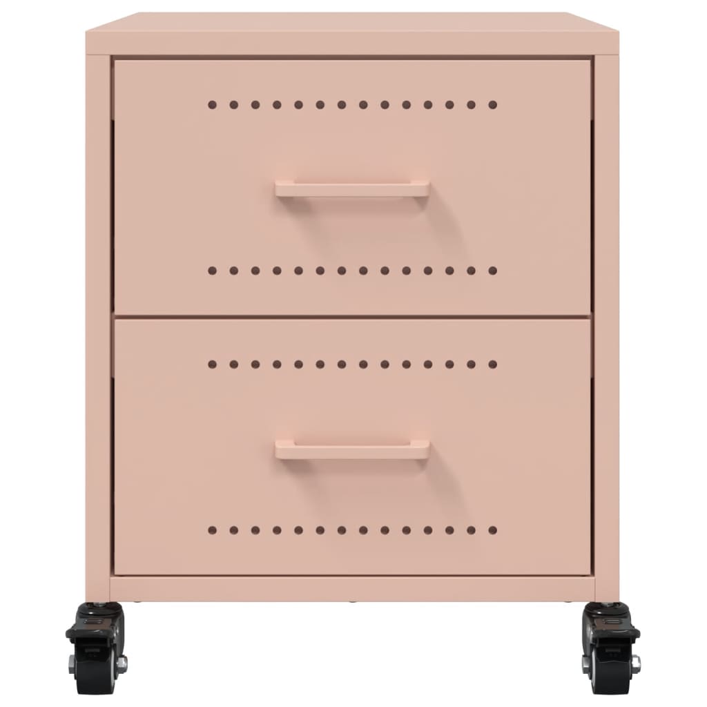 Nightstand Pink 36 x 39 x 43.5 cm Steel