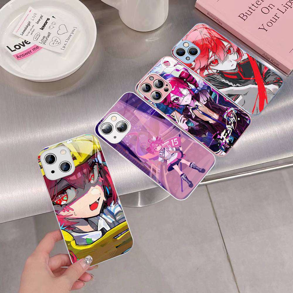 Vocaloid Kasane Teto Girl For IPhone 14 13 12 Mini 11 Pro XS Max X XR 14 Plus Tempered Glass Cover