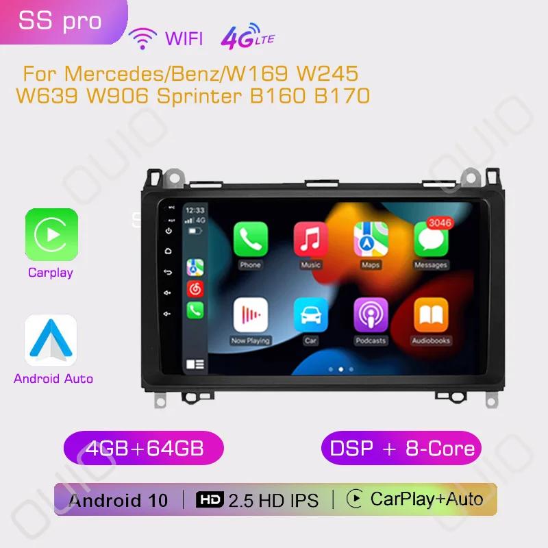 2din Car Radio Multimedia Player Carplay Auto GPS Navi For Mercedes Benz B200 Sprinter W906 W639 AB Class W169 W245 Viano Vito