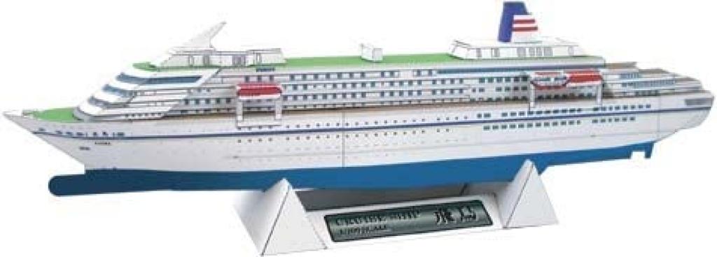 3D Assembly Papercraft Asuka Cruise Ship Scale 1/800 (I)