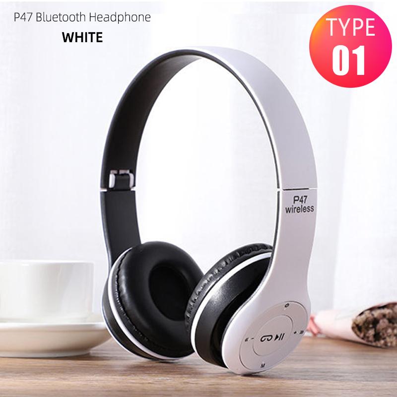 Xiaomi P47 Wireless Headphones Bluetooth 5.0 Earphones Foldable HIFI Stereo Bass for Music Gaming Kid Girl Earphone for Smartphone