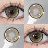 EYESHARE 1pair Lemon Gray Contact Lenses 14.0mm Korean Natural Brown Softlens Eye Contacts Cosmetics Pupils