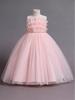 Children's Puffy Light Luxury Wedding and Party Dress