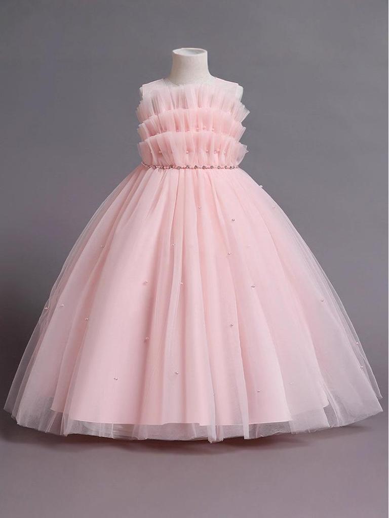 Children's Puffy Light Luxury Wedding and Party Dress