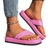 Plattform-Keilabsatz-Stütz-Flip-Flops für Damen Trendige Elegante Sommer-Sandalen Bequeme Gehsandalen für Draußen Rutschfeste Zehentrenner-Sandalen Damen Strandkleider-Slides
