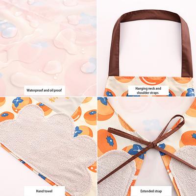 Household Kitchen Cooking Hand-Wiping Apron Oil-Proof Waterproof Men Women Adult Waist  Coffee Overalls Wipe Hand Apron