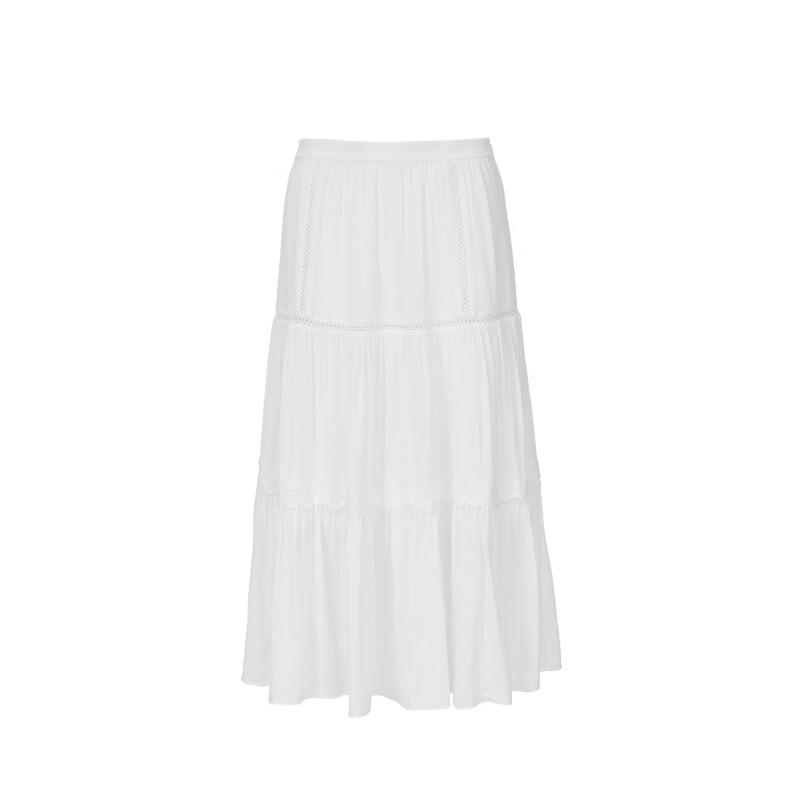VEROMODA High-Waist Hollow-Out Pleated Long Skirt