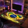 Brazil Football Crest Mouse Pad, Extended Non Slip Rubber Desk Mat for Gaming Office Laptop Fan Gift