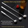 Stainless Steel Long Handle Stir Spoon Designed For Effortless Mixing In Cocktails And Teas