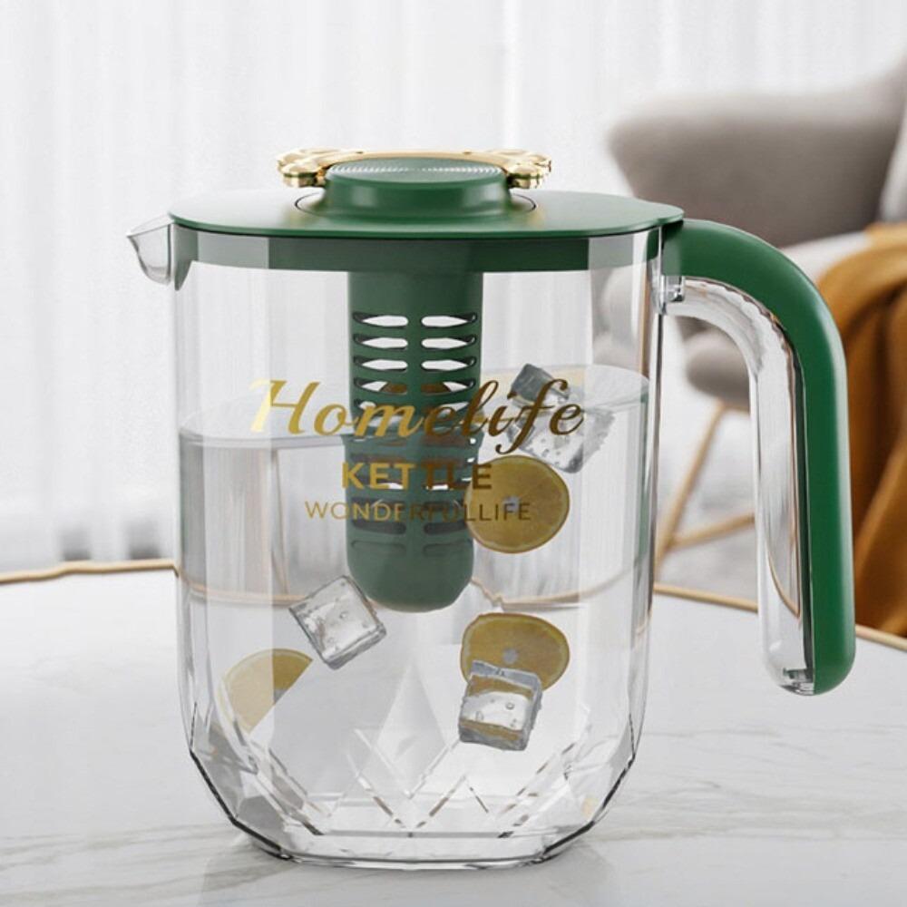 

2L Water Jug Plastic Beverage Pitchers Household Cold Kettle зелений