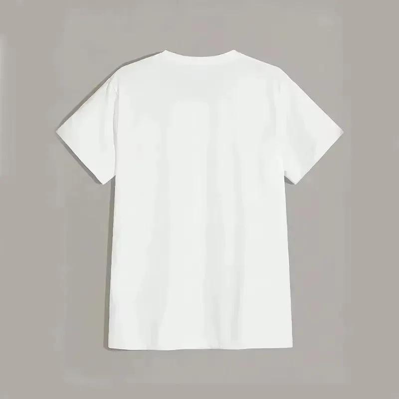 Cat Print Hip Hop Cotton T-shirt Short Sleeve Streetwear