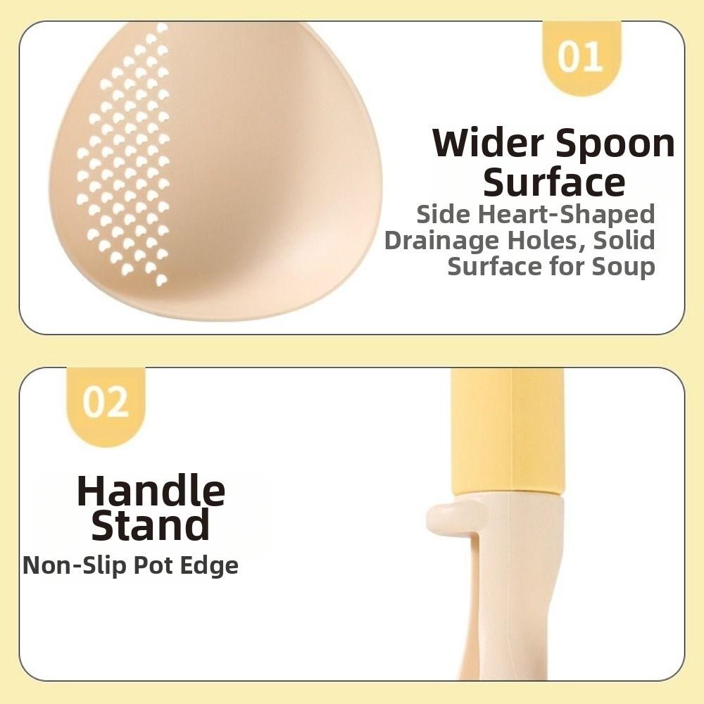 Big Size Soup Ladle & Colander High Heat Resistant Noodle Pasta Colander  Restaurant