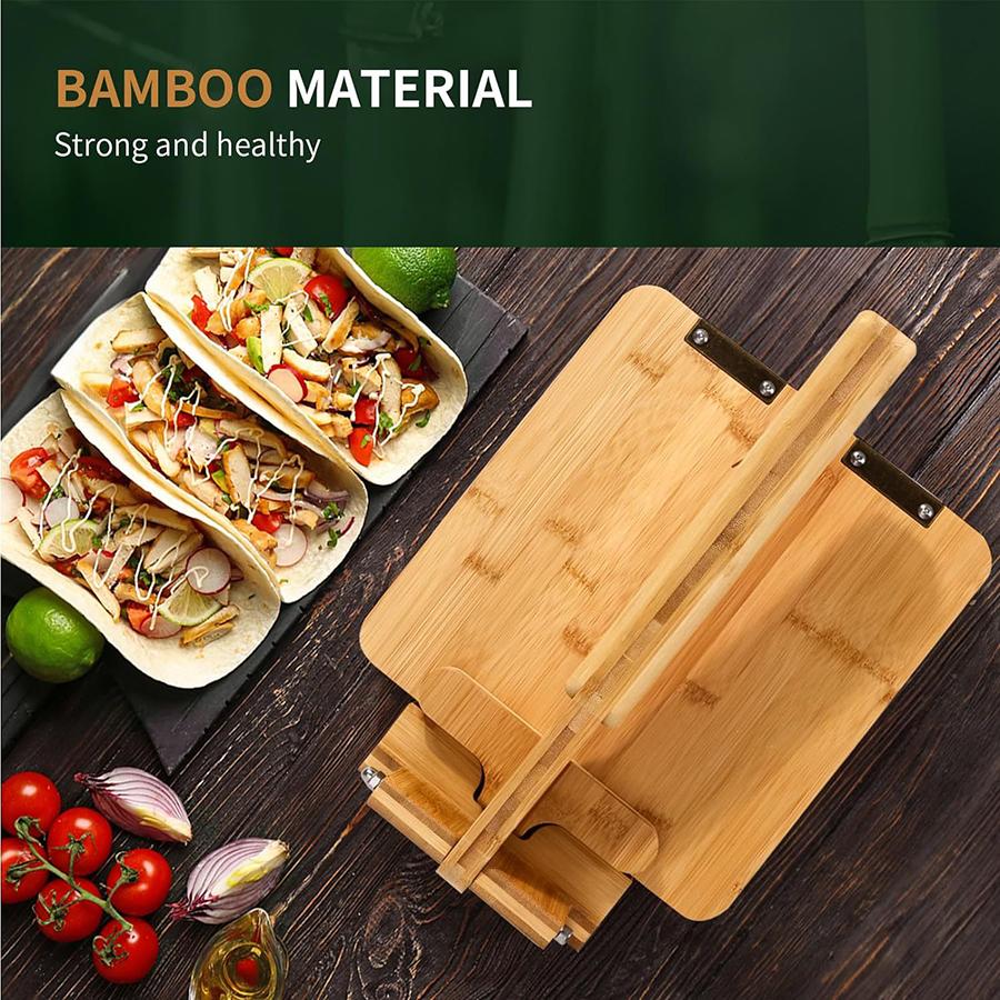 Holz Tortillapresse Teigtaschenhaut-Maker Presser Holz Teigpresser Traditioneller Tortilla-Sope-Maker Manuelle Teigtaschenwickelform