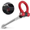WRX Racing Tow Hook,IS2303 Front Tow Hook Ring Tow Eye Billet Aluminum Red Tow Hook for BRZ/Impreza/WRX/STi(Red)