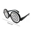 Funny Vertigo Pattern Glasses Plastic Wearing Toy for Kids&Adults Trick Toy with Novelty Design Relieve Stress