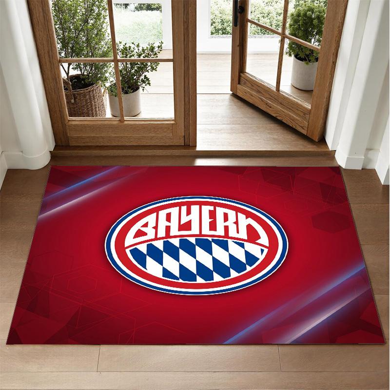 Tapis Velours Cristal Design Bayern Munich Tapis Décoratif Doux pour Chambre à Coucher Entrée
