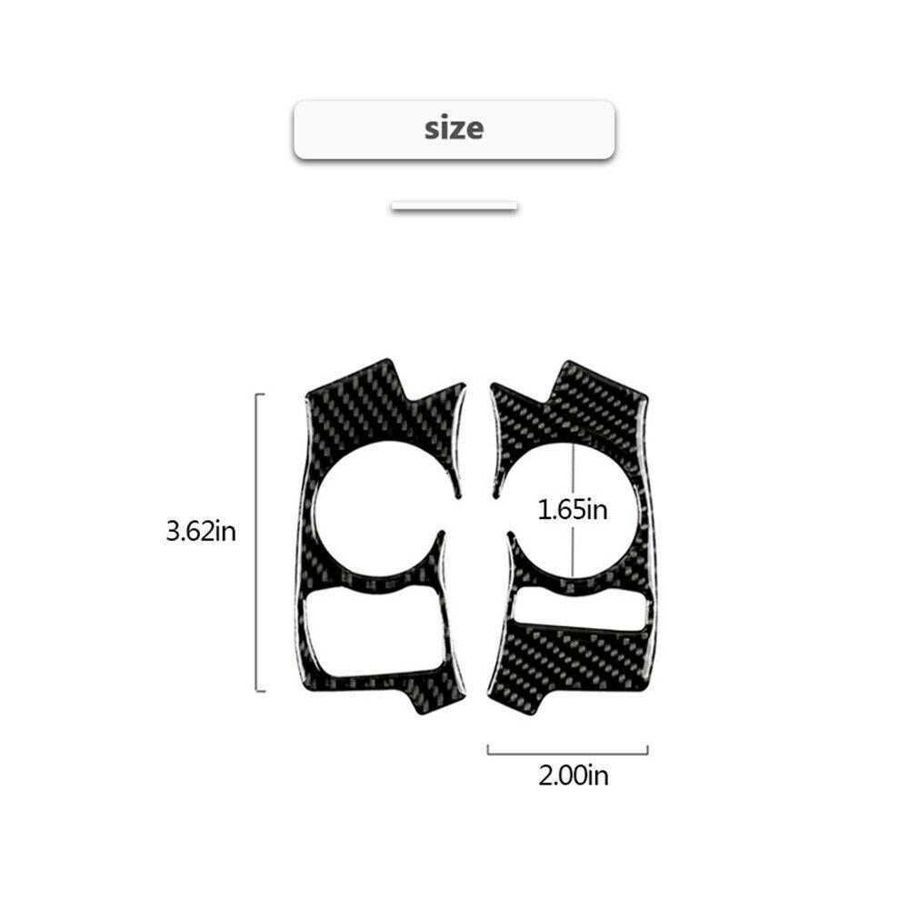 Carbon Fiber Steering Wheel Button Cover Trim For Lexus IS250 IS350 2013-2017