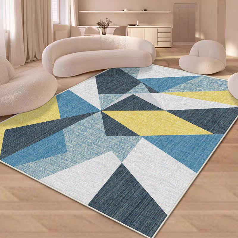 Living Room Decoration Rugs Flannel Bedroom Deluxe Anti Slip Floor Mats Large Area Office Gaming Room Carpet Lounge Rug Washable