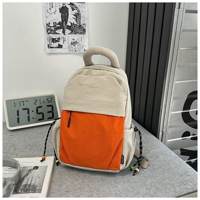 Small backpack men's and women's outdoor lightweight multi-purpose sports cycling backpack fashion contrasting color tablet casual breast bag