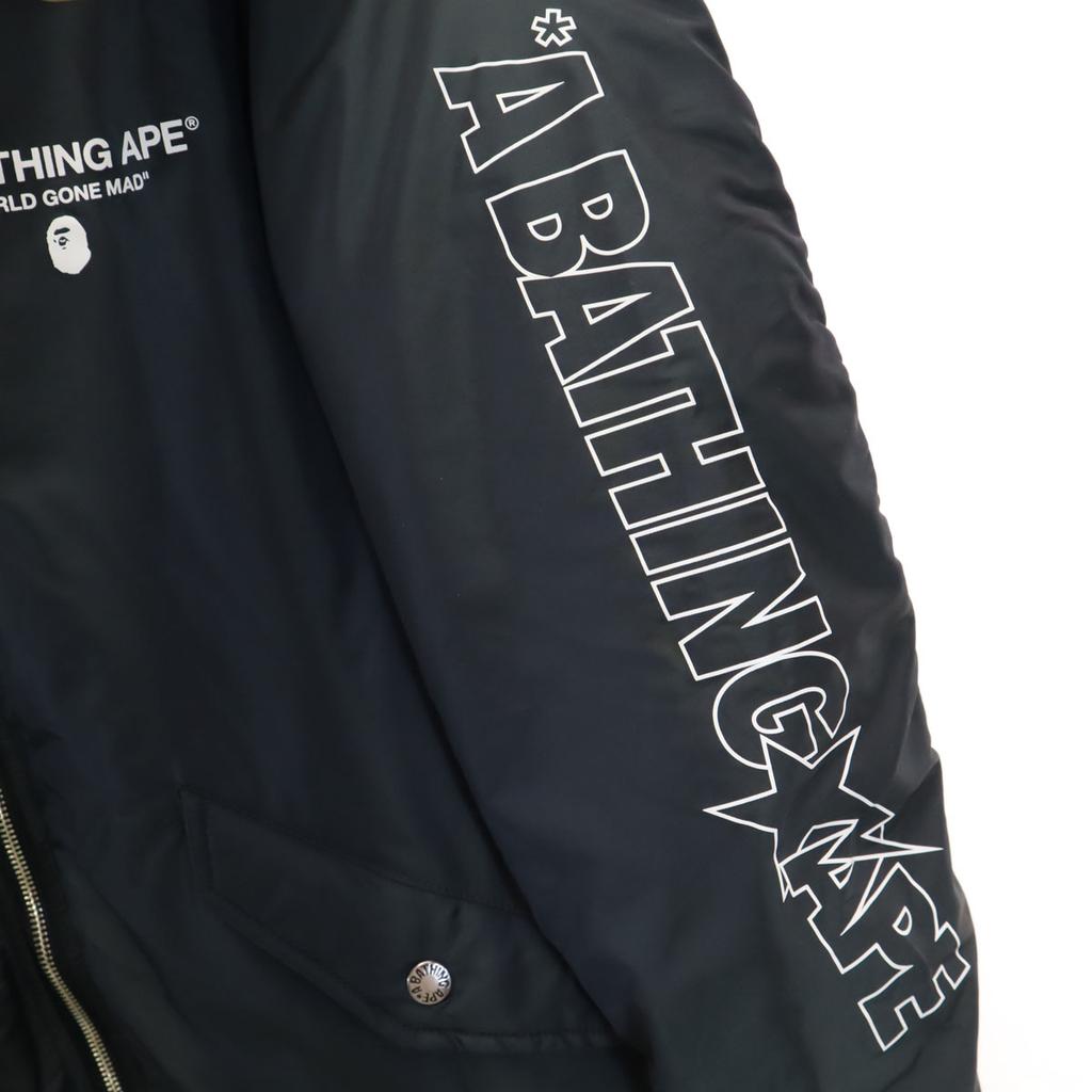 A Bathing Ape Flight Jacket M Black Series Men's Used