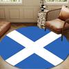 Scottish Flag Design Round Mat Home Decor, Chair Rug For livingroom,Bedroom, Doormat Home Decor Birthday Gift Christmas Gifts