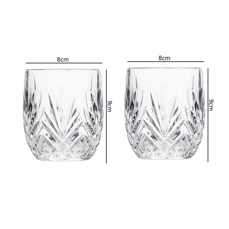 285ml/320ml European Style Wine Glass Drinkware Transparent Whiskey Glass Party Foreign Wine Glass Water Bottle Cold Drink Cup