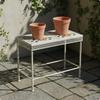 Wrought Iron Plant Stand Floor Standing Metal Hollow-Carved Design