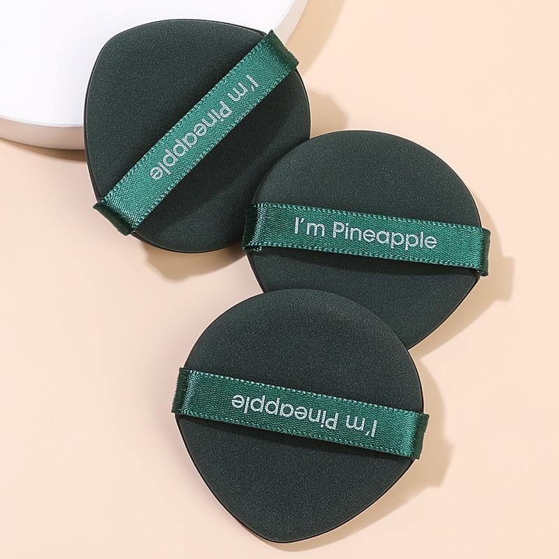 Pineapple Pie BB Cream Sponge Puff & Cushion: Non-Absorbing Makeup Tool with Wet/Dry Loose Powder Application.